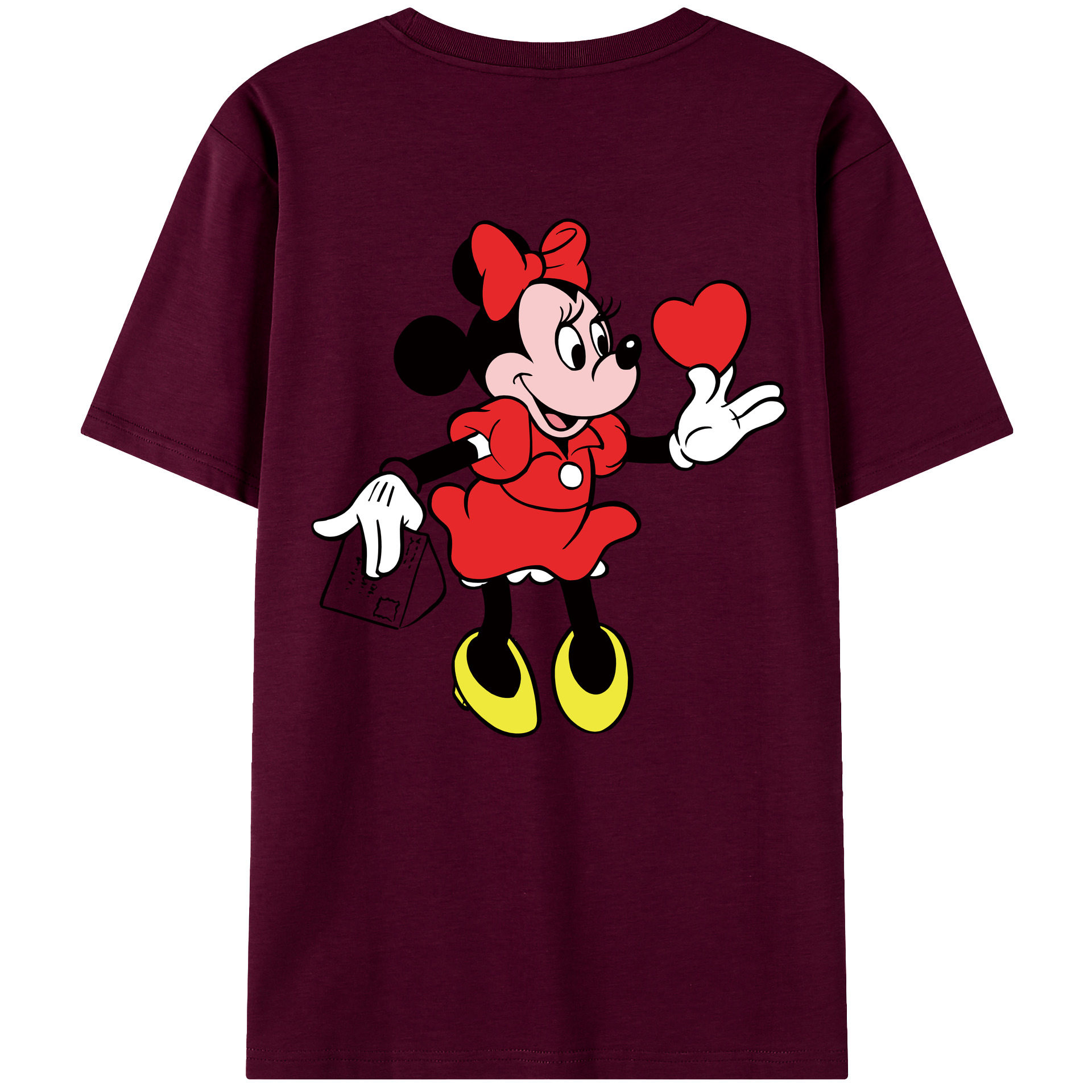 （画像用） ミッキーマウス Mickey Mouse レディース半袖Tシャツ(バックプリント)